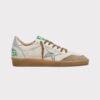 BALLSTAR BLANCHE ET VERTE GOLDEN GOOSE