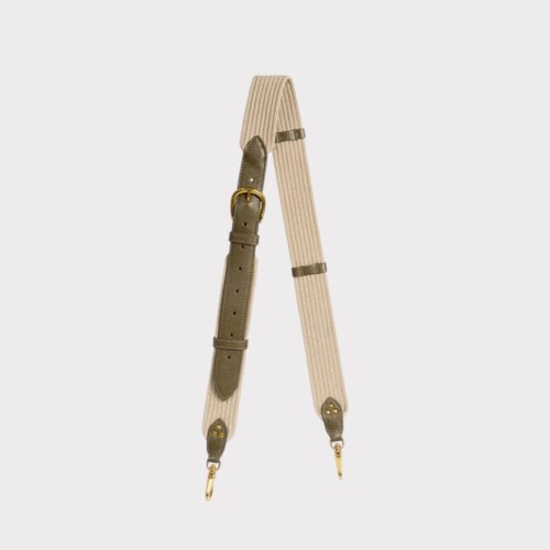 BANDOULIERE SANGLE LARGE KAKI JEROME DREYFUSS
