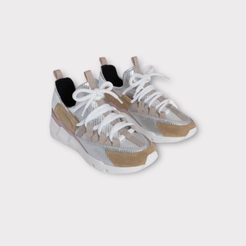 baskets-trek-beige-silver-ph.jpg BASKETS TREK BEIGE SILVER PIERRE HARDY