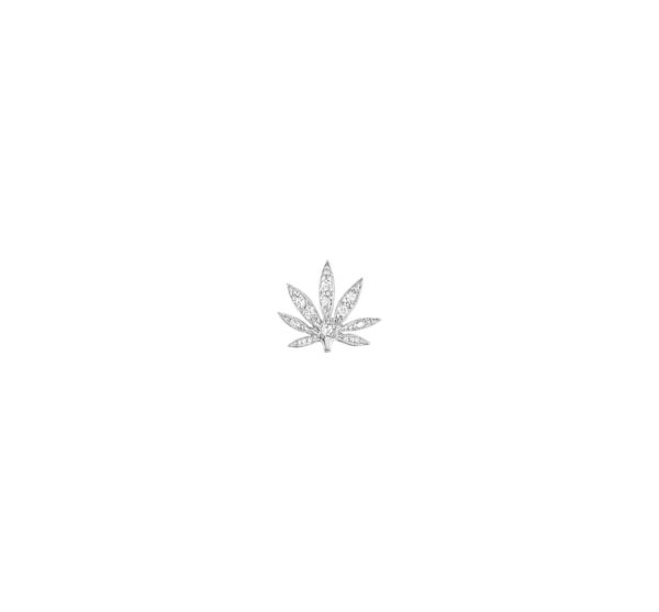 BOUCLE FEUILLE MERVEILLE STONE PARIS