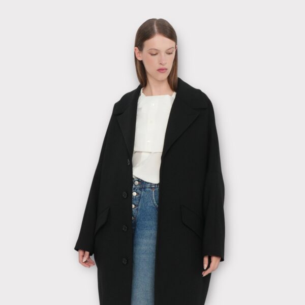 MANTEAU LARGE NOIR MM6
