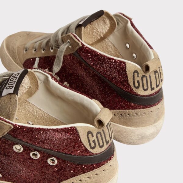 MID STAR ROUGE PAILLETTES GOLDEN GOOSE