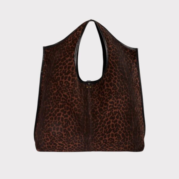 CABAS PACO LEOPARD NATUREL JERÔME DREYFUSS