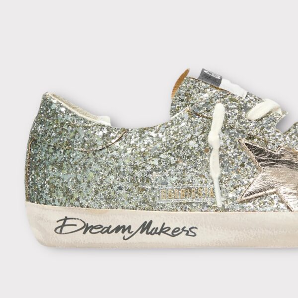 SUPER STAR PAILLETTES ARGENT GOLDEN GOOSE