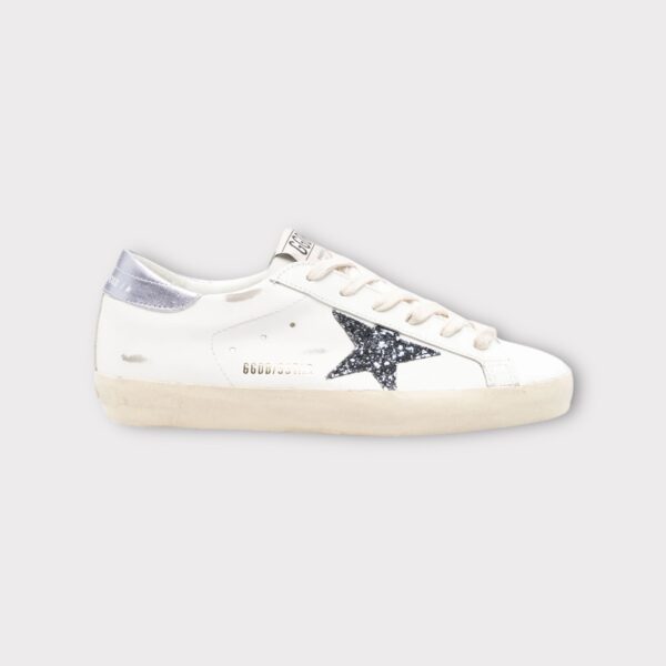 SUPER STAR TOE GLITTER GOLDEN GOOSE
