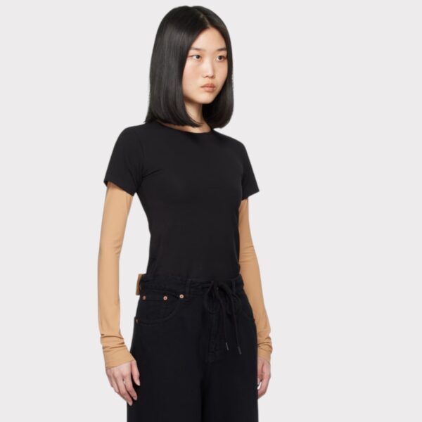 tshirt-manches-courtes-noirmm6.jpg T-SHIRT MANCHES COURTES NOIR MM6
